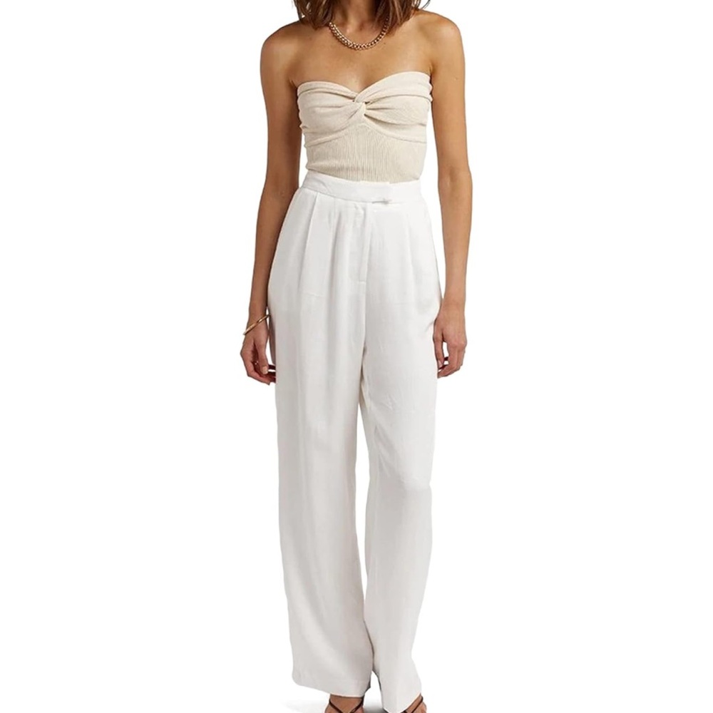Cream Strapless Women's Top - Picture 2 of 4